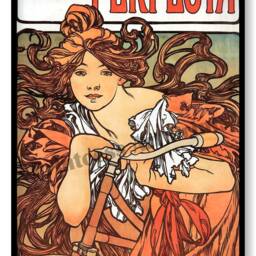 Alphonse Mucha Art Prints, Set Of 3, Nouveau French Ads - thumbnail 3