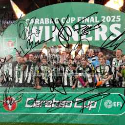 2025 Signed League Cup Newcastle United Autograph Print Photo Wembley Framed Option - thumbnail 3