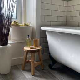 Handmade Rustic Wooden Milking Stool Farmhouse D??cor, Nursery Stool - thumbnail 3