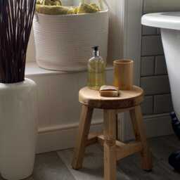 Handmade Rustic Wooden Milking Stool Farmhouse D??cor, Nursery Stool - thumbnail 2