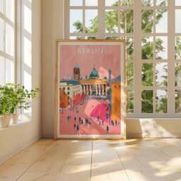 Berlin Travel Poster Germany Cityscape Art Print - thumbnail 2
