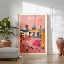 Berlin Travel Poster Germany Cityscape Art Print - thumbnail 3