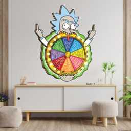 Rick & Morty Wall Sticker - Wheel Of Better Things Than Decal Art - thumbnail 1