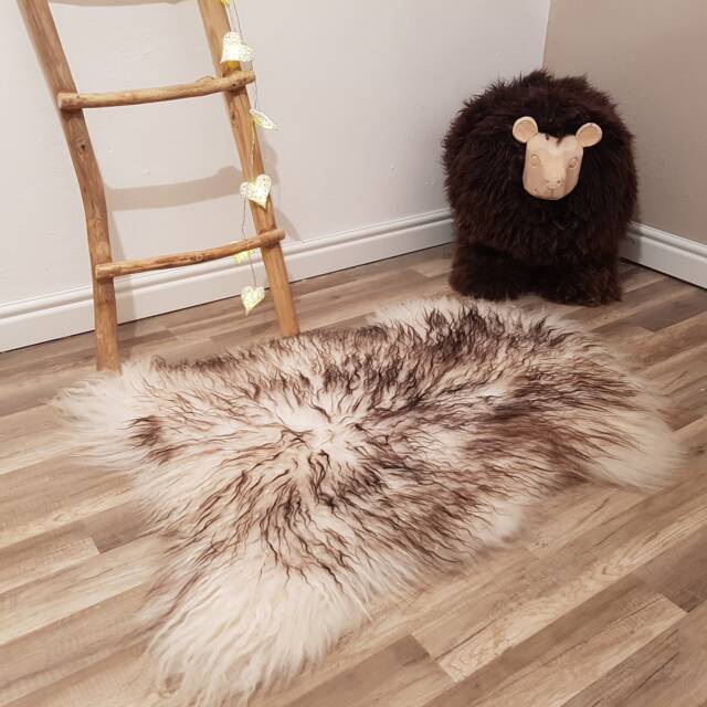 Beautiful Island Rugs Amazing Sheepskin Sheep Skin Leather Decorative Rug Comfy Area Carpet Throw #59 - image 1
