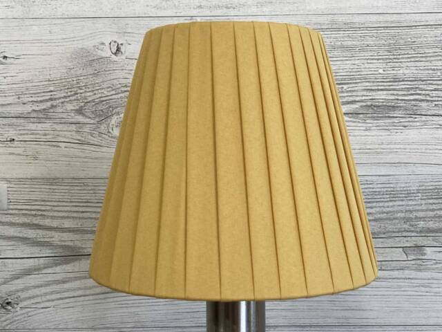 Gold Ribbon Candle Lampshade, Clip On Chandelier Shade, Handmade in Devon - image 1