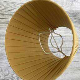 Gold Ribbon Candle Lampshade, Clip On Chandelier Shade, Handmade in Devon - thumbnail 3