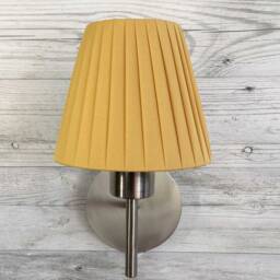 Gold Ribbon Candle Lampshade, Clip On Chandelier Shade, Handmade in Devon - thumbnail 2