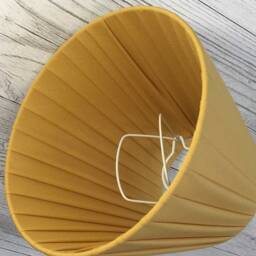 Gold Ribbon Candle Lampshade, Clip On Chandelier Shade, Handmade in Devon - thumbnail 4