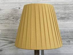 Gold Ribbon Candle Lampshade, Clip On Chandelier Shade, Handmade in Devon - thumbnail 1