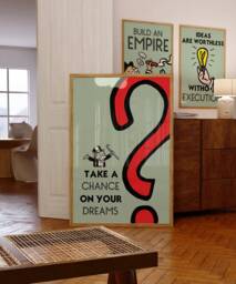 Monopoly Inspired Print - Motivational Print Poster Motivational Inspirational Quote Prints - thumbnail 1
