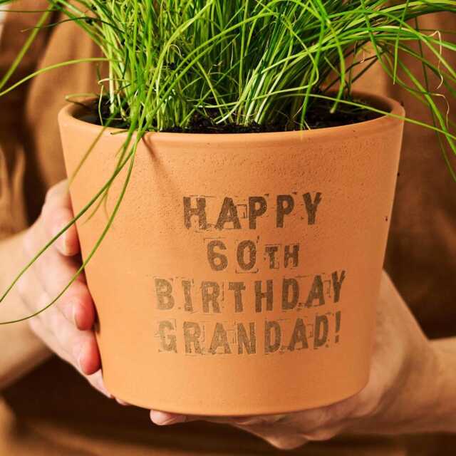Personalized Terracotta Plant Pot - Birthday Gift For Gardener - image 1