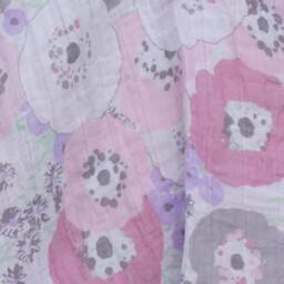 Pastel Floral Muslinswaddle Blanket, 47 X47 Swaddling Swaddle, Pretty Flower Muslin, Baby Shower Gift - thumbnail 3