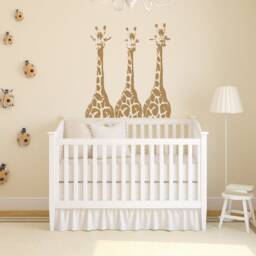 Giraffe Wall Decal Set Safari Jungle Nursery Art P115 - thumbnail 2