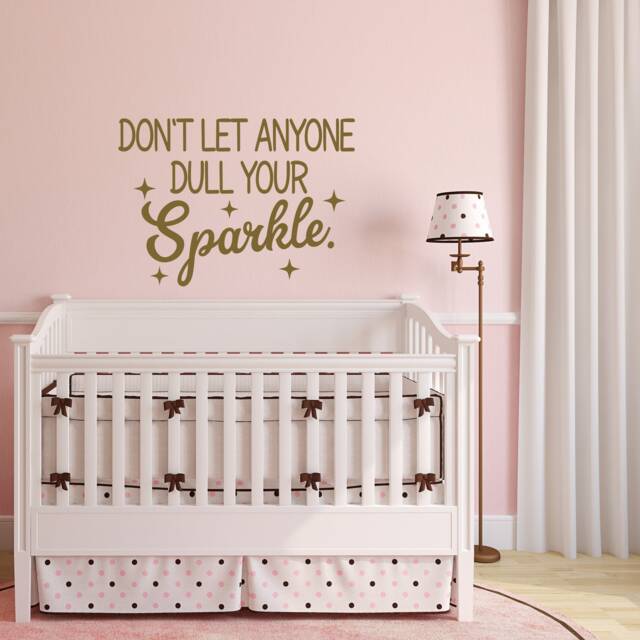 Sparkle Wall Decal Girls Room Decor, Inspirational Quote P165 - image 1
