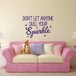Sparkle Wall Decal Girls Room Decor, Inspirational Quote P165 - thumbnail 2