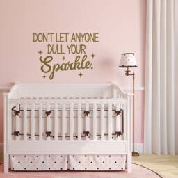 Sparkle Wall Decal Girls Room Decor, Inspirational Quote P165 - thumbnail 1