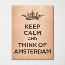 Keep Calm & Think Of Amsterdam - Any Location Available Fine Art Print Choice Color Purchase 3 Receive 1 Free - thumbnail 1