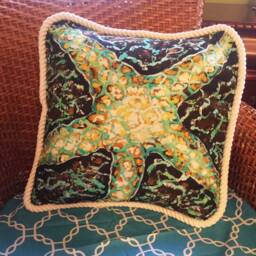 starfish Pillow With Insert, Beach Covers Nautical Pillow For Coastal Home Decor Beach House Pillow 20 X 20 - thumbnail 2