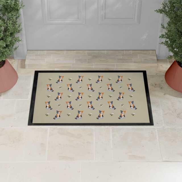 Tortie Cat Pattern Door Mat