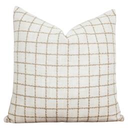 Windowpane Pillow Cover Plaid Throw Decorative Designer Pillows Farmhouse 20 X 16 26 -- Porter - thumbnail 3