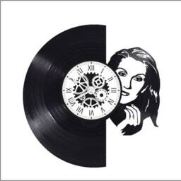Handmade 33-Rpm Vinyl Wall Clock/C??line Dion Theme, Singer, Diva, Ren??, Titanic - thumbnail 2