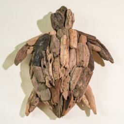 Handmade Driftwood Wall Art, Drift Wood Turtle, Turtle Home Decor, Room Living Room, Gift Idea - thumbnail 4