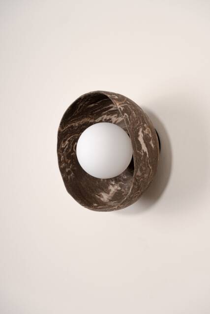 Handmade Ceramic Wall Sconce Modern Wabi Sabi Lighting - image 1