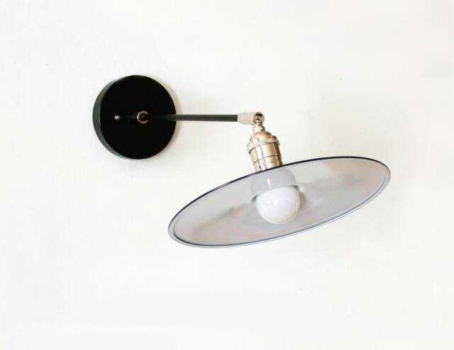 Nickel & Black Industrial Adjustable Wall Fixture Light Utility Lamp Long Arm Articulated Sconce Lighting Kitchen - image 1