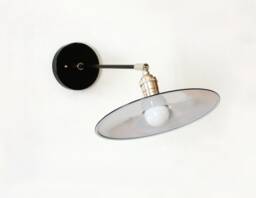 Nickel & Black Industrial Adjustable Wall Fixture Light Utility Lamp Long Arm Articulated Sconce Lighting Kitchen