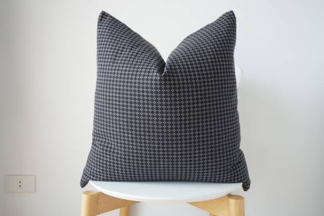 Black Striped Pillow Cover - image 1