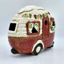 Festive Caravan Ceramic Tea Light Holder - thumbnail 3