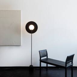 Floor Lamp in Modern Style - Standing Perfect For Living Room Decor Saturn Inspired Sculptural Floor - thumbnail 3