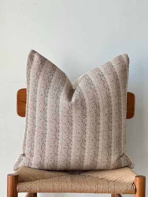 Neutral Natural Color & Fiber Pillow Cover - image 1