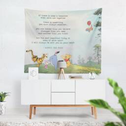 Winnie The Pooh Quote Tapestry, Nursery Decor - 60x51 - thumbnail 1