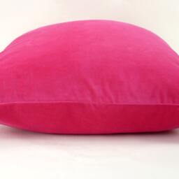 Cerise Pink Velvet Pillow Case // Hot Cushion Cover Bright - thumbnail 3