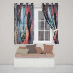 Cosmic Mind Female Silhouette Mirror Reflection Stylish Artwork For Bedroom Decor Readymade Eyelet Ring Top Thermal 100% Blackout Curtains - thumbnail 2