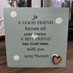 Shabby Personalised Chic Special Best Friend Candle Gift Birthday Present Any Name You Would Like - thumbnail 3