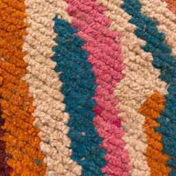 Handmade Boujad Wool Rug Authentic Moroccan Berber Carpet - thumbnail 4