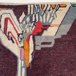 Handmade Boujad Wool Rug Authentic Moroccan Berber Carpet - thumbnail 2