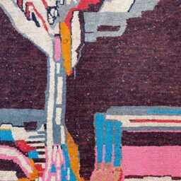 Handmade Boujad Wool Rug Authentic Moroccan Berber Carpet - thumbnail 3