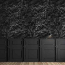 Dark Wall Mural For Living Room Black Stone Removable Wallpaper Texture Self-Adhesive Large Wallpaper Stone Art - thumbnail 2