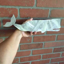 Nantucket Whale, Christmas Tree Topper, Wreath Decoration, Holiday Wall Hanging Or Yard Art, Metal, Cape Cod - thumbnail 3