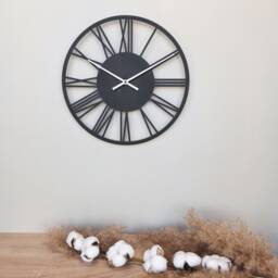 Metal Roman Numeral Wall Clock - 14 - thumbnail 2