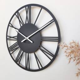 Metal Roman Numeral Wall Clock - 14 - thumbnail 3