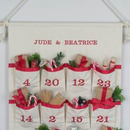 Advent Calendar - Christmas Countdown With Pockets Fabric - thumbnail 2