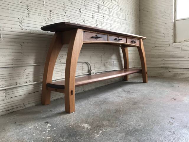 Walnut & White Oak Console - image 1