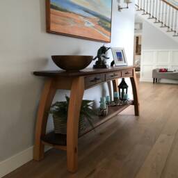 Walnut & White Oak Console - thumbnail 2