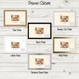 30Th Photo Frame Anniversary Pearl Wedding Special Gift Sign7x5-691D By Photos in A Word - thumbnail 2