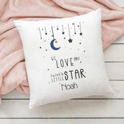 Gift For New Born Baby Personalised Cushion Keepsake Girls Boys Custom Pillow Christening Cushions Babies Nursery Decor Girl Boy - thumbnail 2