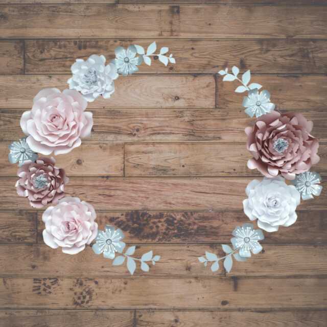 Custom Paper Flower Wall Decor With Free Name Sign - 3D Floral Nursery Art Personalised Name Sign Set - image 1